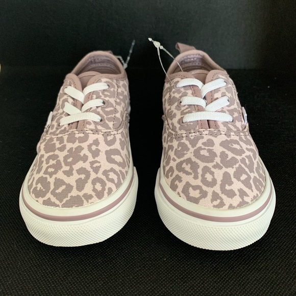 NWT- VANS Kids Sneakers with Leopard Pattern - Light Pink - Picture 4 of 9
